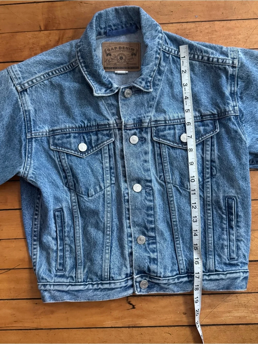 Kids Gap Denim Jacket, Vintage, Youth, Size M blue jean